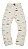 CORTEIZ - Calça Jeans Alcatraz Pattern Denim "Branco" -NOVO- - Imagem 1