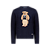 POLO RALPH LAUREN - Sweater Collegiate Bear Wool "Marinho" -NOVO- - Imagem 1