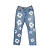 DENIM TEARS x LEVI'S - Calça Jeans Cotton Wreath "Azul" -USADO- - Imagem 1