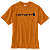 CARHARTT - Camiseta Logo Graphic Loose Fit "Marmalade Heather" -NOVO- - Imagem 1
