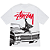 STUSSY - Camiseta Beat Crazy "Branco" -NOVO- - Imagem 1