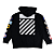 OFF-WHITE - Moletom Zip Patches "Preto" -USADO- - Imagem 2