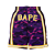 BAPE - Bermuda Color Camo Wide Basketball "Roxo/Amarelo" -NOVO- - Imagem 1