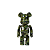MEDICOM TOY x BAPE - Bearbrick 200% Chogokin "Green Camo" -NOVO- - Imagem 1
