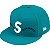 SUPREME x HOMERUN - Boné S Logo New Era 59Fifty "Turquesa" -NOVO- - Imagem 1