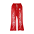 HELLSTAR - Calça de Moletom Flare Flame "Vermelho" -NOVO- - Imagem 1