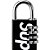 !SUPREME x MASTER LOCK - Cadeado Numeric Combination "Preto" -NOVO- - Imagem 2