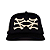 OMA DESIGN STUDIOS - Boné NY NY Side Curved Brim "Preto/Creme" -NOVO- - Imagem 1