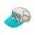 KAPITAL - Boné Trucker Free Wheelin "Bege/Turquesa" -NOVO- - Imagem 1