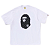 BAPE - Camiseta College Monogram Relaxed Fit "Branco" -NOVO- - Imagem 1