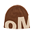 OMA DESIGN STUDIOS - Touca Jumbo Logo Skull "Marrom" -NOVO- - Imagem 1