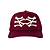 OMA DESIGN STUDIOS - Boné NY NY Side Curved Brim "Vinho/Creme" -NOVO- - Imagem 1