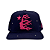 HELLSTAR - Boné OG Logo Rhinestone Snapback "Azul Marinho/Rosa" -NOVO- - Imagem 1