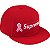 SUPREME x NEW ERA - Boné Breast Cancer Awareness Boxo Logo Fitted "Vermelho" -NOVO- - Imagem 1
