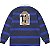 SUPREME - Camiseta Manga Longa Stripe Rugby FW25 "Azul" -NOVO- - Imagem 2
