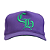 CHROME HEARTS - Boné CH Baseball "Roxo/Verde" -USADO- - Imagem 1