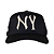 OMA DESIGN STUDIOS - Boné NY Curved Brim "Preto/Creme" -NOVO- - Imagem 1