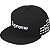 SUPREME x NEW ERA - Boné Box Logo Bones FW25 "Preto"-NOVO- - Imagem 1
