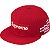 SUPREME x NEW ERA - Boné Box Logo Bones FW25 "Vermelho"-NOVO- - Imagem 1