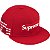 SUPREME x NEW ERA - Boné Box Logo Bones FW25 "Vermelho"-NOVO- - Imagem 2
