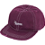 SUPREME - Boné Distressed Script 6-Panel "Dark Purple -NOVO- - Imagem 1