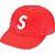 SUPREME - Boné Pigment Coated Canvas S Logo 6-Panel FW25 "Laranja" -NOVO- - Imagem 1
