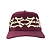 OMA DESIGN STUDIOS - Boné NY NY Crown Curved Brim "Vinho/Creme" -NOVO- - Imagem 1