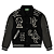DENIM TEARS - Jaqueta Grandmaster Varsity "Preto" -NOVO- - Imagem 1