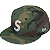SUPREME x SWAROVSKI x NEW ERA - Boné S Logo 59Fifty Fitted "Woodland Camo" -NOVO- - Imagem 1