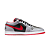 NIKE - Air Jordan 1 Low "Black Light Smoke Grey Gym Red" -NOVO- - Imagem 2