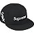 SUPREME x NEW ERA x MLB - Boné Teams Box Logo (Chicago White Sox) "Preto" -NOVO- - Imagem 1
