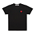 COMME DES GARÇONS - Camiseta Play Red Emblem "Preto" -NOVO- - Imagem 1