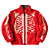 KAPITAL - Jaqueta Bone Pattern Fleece Reversible Blouson "Vermelho" -NOVO- - Imagem 1