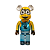 MEDICOM TOY X GHOSTBUSTERS - Boneco Bearbrick: Dave Chrome Version 1000% "Amarelo" -NOVO- - Imagem 1