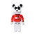 MEDICOM TOY x PEANUTS - Boneco Bearbrick: Joe Cool 1000% "Branco" -NOVO- - Imagem 1