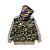 ADIDAS x BAPE - Moletom Zip Up Shark Relaxed Fit Track "Camo Green" -NOVO- - Imagem 1