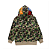 ADIDAS x BAPE - Moletom Zip Up Shark Relaxed Fit Track "Camo Green" -NOVO- - Imagem 3