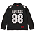 SUPREME X PLAYBOY - Camisa Manga Longa Football Top "Preto" -NOVO- - Imagem 1