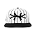 OMA DESIGN STUDIOS - Boné NY Side Pinstripe "Preto/Branco" -NOVO- - Imagem 1