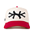 OMA DESIGN STUDIOS - Boné NY Side Curved Brim "Creme/Vermelho" -NOVO- - Imagem 1
