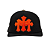 CHROME HEARTS - Boné Trucker St Barths Exclusive Cemetery Cross "Preto/Laranja" -NOVO- - Imagem 1