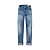 EVISU - Calça Daicock Print Baggy Fit Denim "Indigo/Pink" -NOVO- - Imagem 2