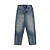 EVISU - Calça 7-Pocket Washed Jeans W/Daicock Shadow "Indigo/Blue" -NOVO- - Imagem 2