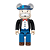 MEDICOM TOY - Boneco Bearbrick 400% "Mr. Monopoly" -NOVO- - Imagem 1