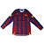 NIKE - Camiseta Manga Longa Barcelona Reedição "Vermelho/Azul" -NOVO- - Imagem 1