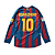 NIKE - Camiseta Manga Longa Barcelona (Ronaldinho) Reedição "Vermelho/Azul" -NOVO- - Imagem 2