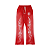 HELLSTAR - Calça de Moletom Flare Flame "Vermelho" -NOVO- - Imagem 1