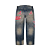 SUPREME x MITCHELL & NESS - Calça Atlanta Braves Loose Fit Denim "Washed Indigo" -NOVO- - Imagem 2