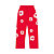 DENIM TEARS - Calça De Moletom Cotton Wreath "Vermelho" -NOVO- - Imagem 1