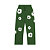 DENIM TEARS - Calça De Moletom Cotton Wreath "Verde" -NOVO- - Imagem 1